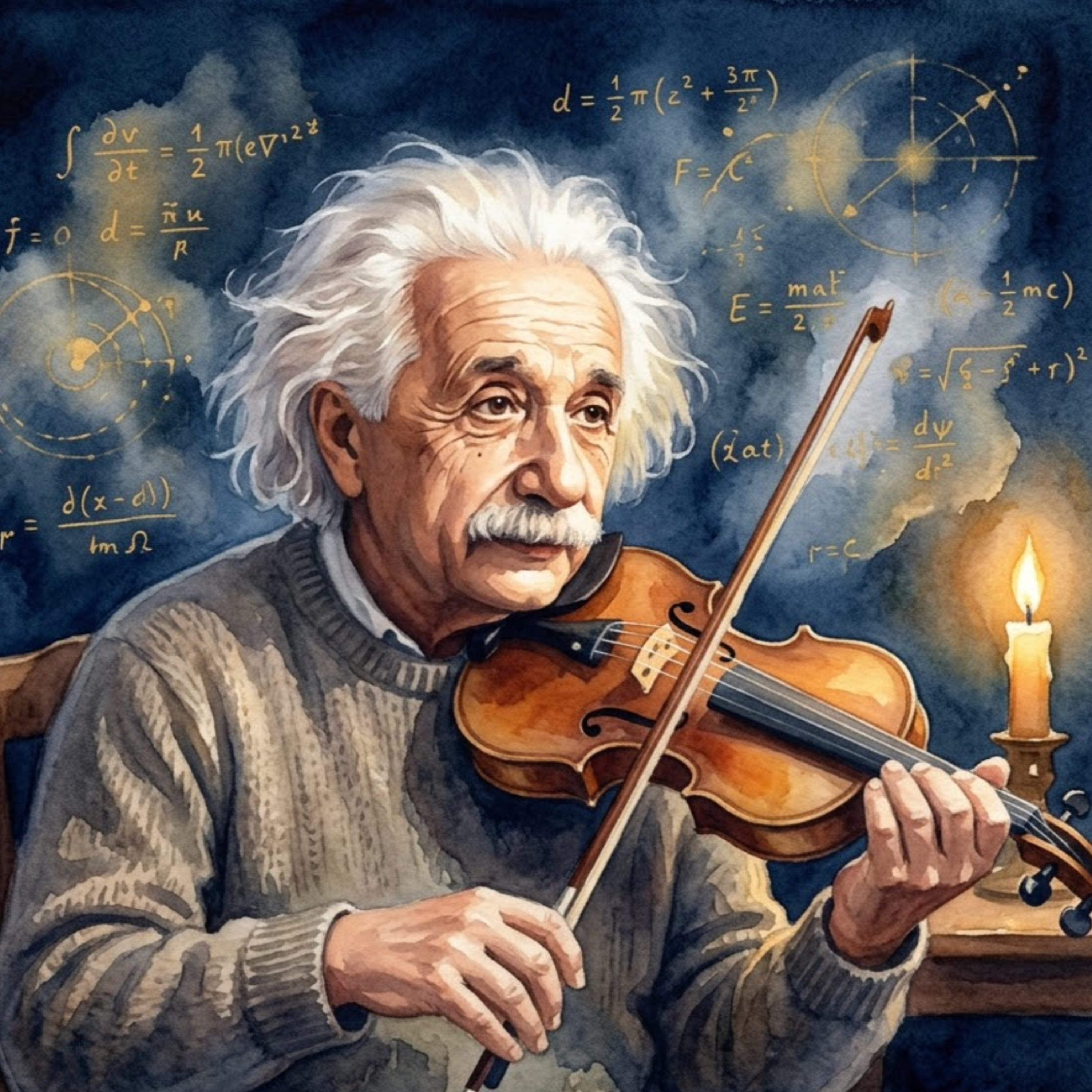 Artwork Albert Einstein – Wenn die Geige leise durch Princeton klingt