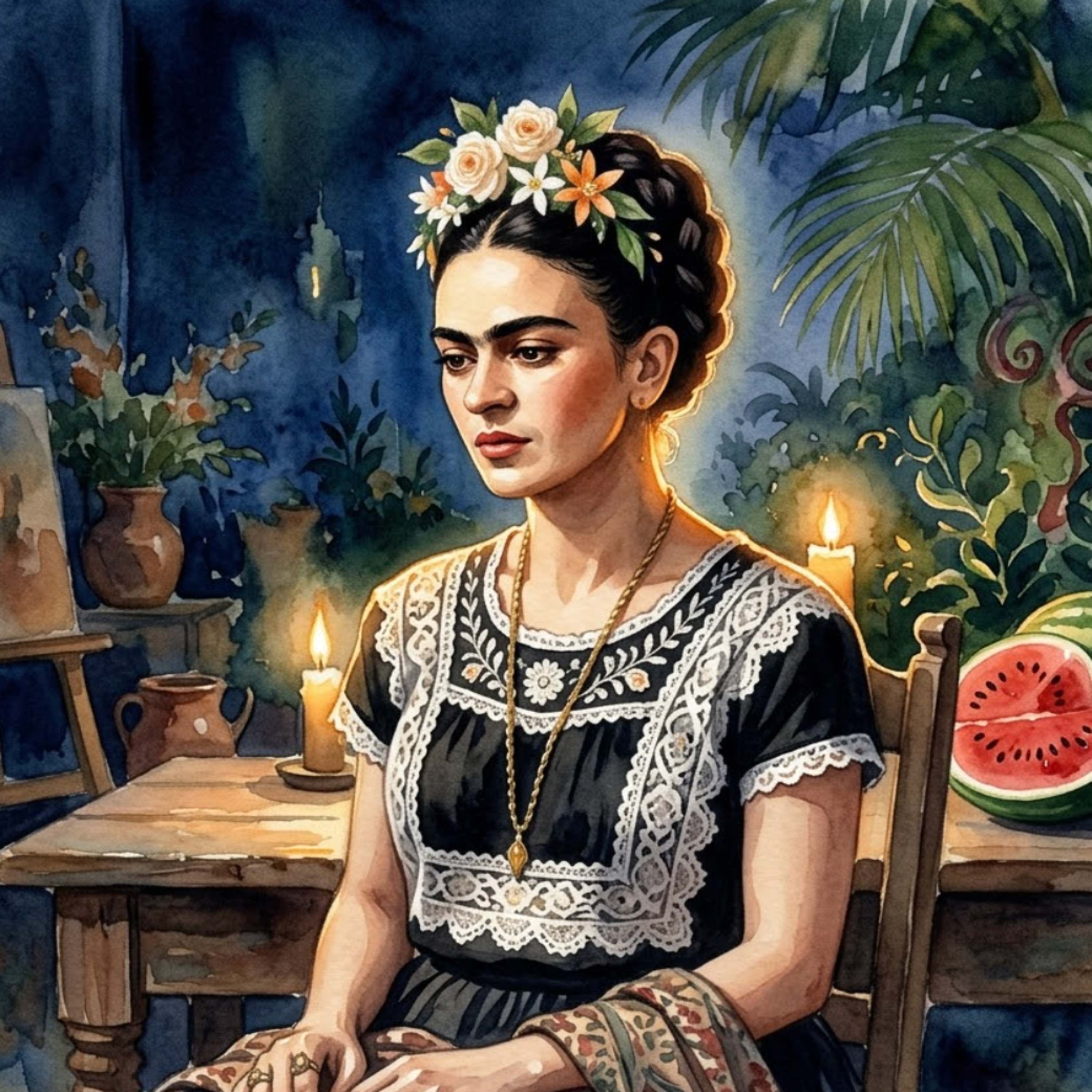 Artwork Frida Kahlo – Wenn die Glöckchen im blauen Garten schweigen