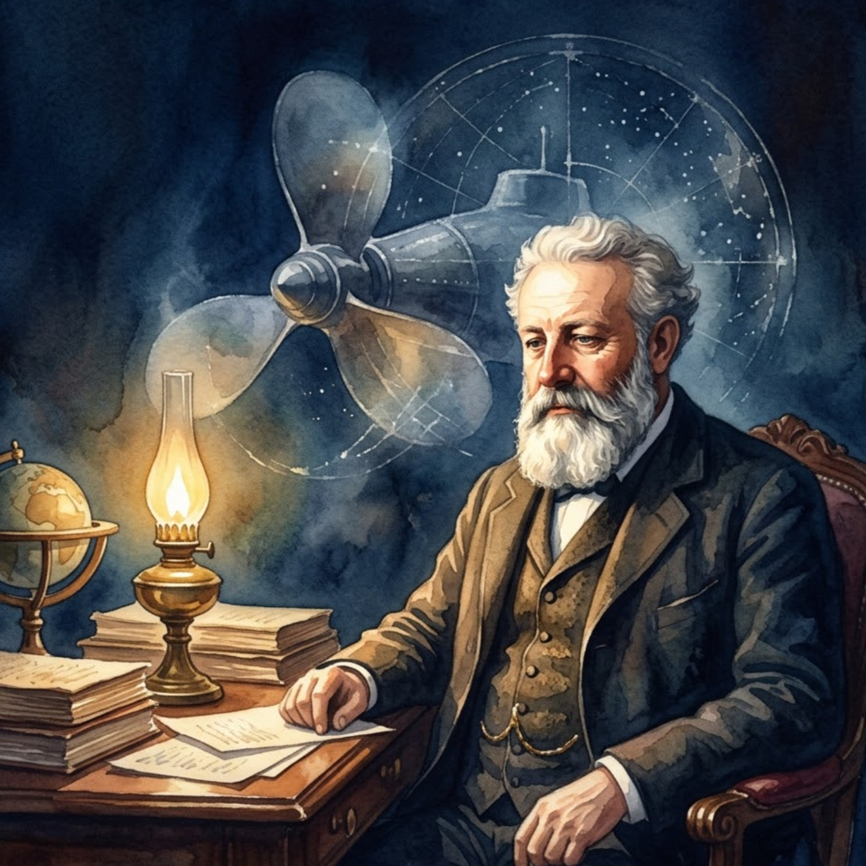 Artwork Jules Verne – Wenn das Kerzenlicht über ferne Welten wandert