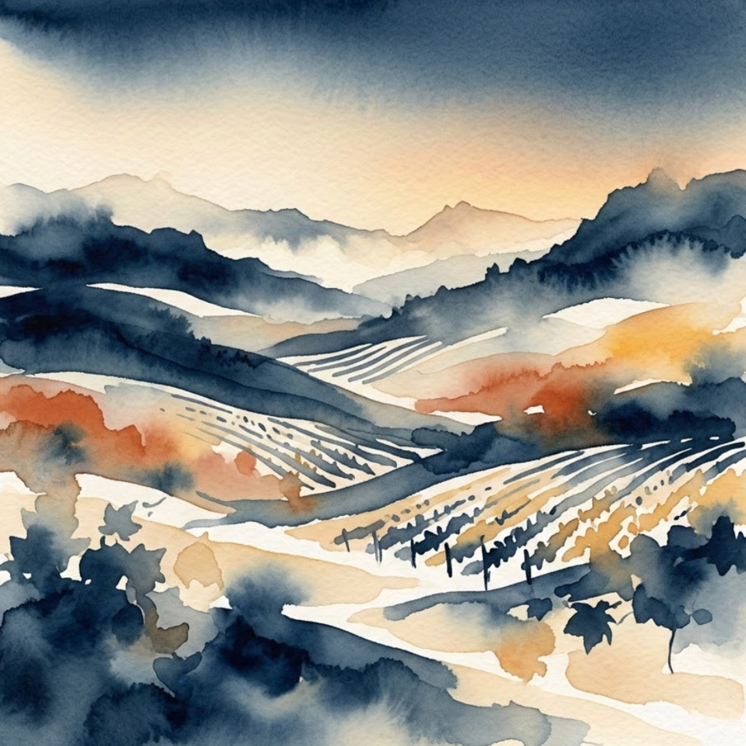 Artwork Südtirol – Wenn die Abendglocken über den Reben verwehen