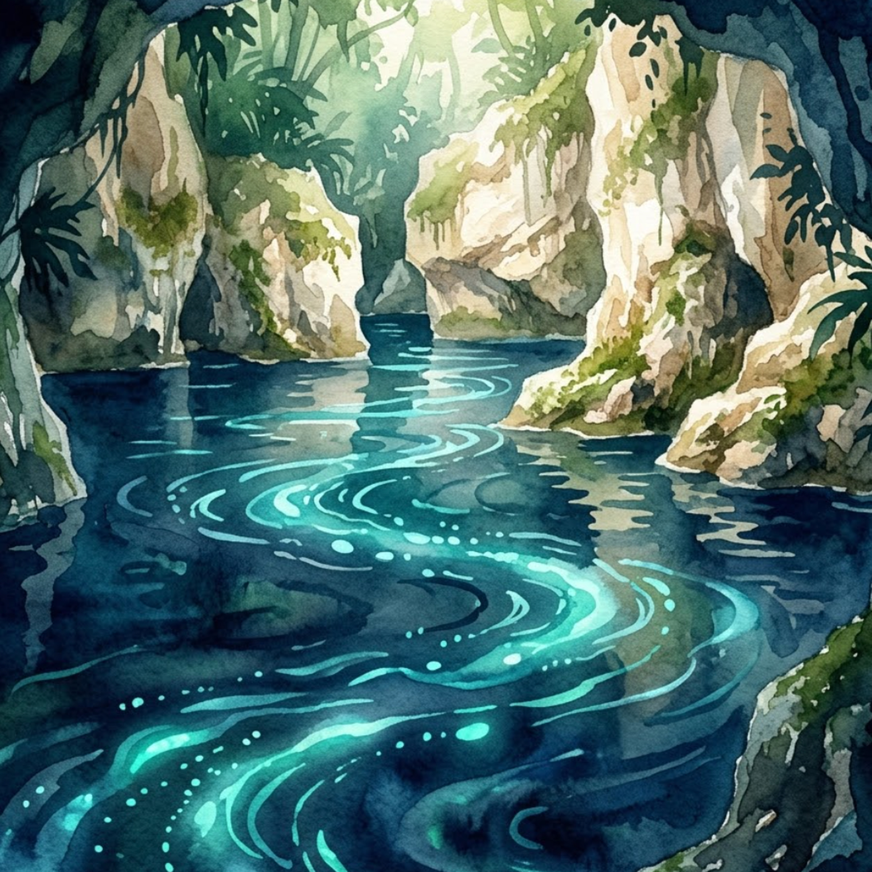 Artwork Tulum – Wenn das Wasser in den Höhlen atmet